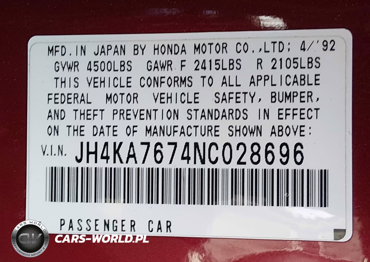 1992 Acura Legend Ls VIN:JH4KA7674NC028696 - 9