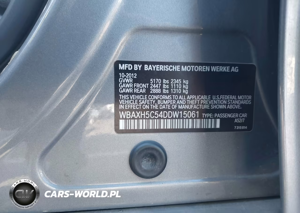 2013 BMW 528I xDrive VIN:WBAXH5C54DDW15061 - 9