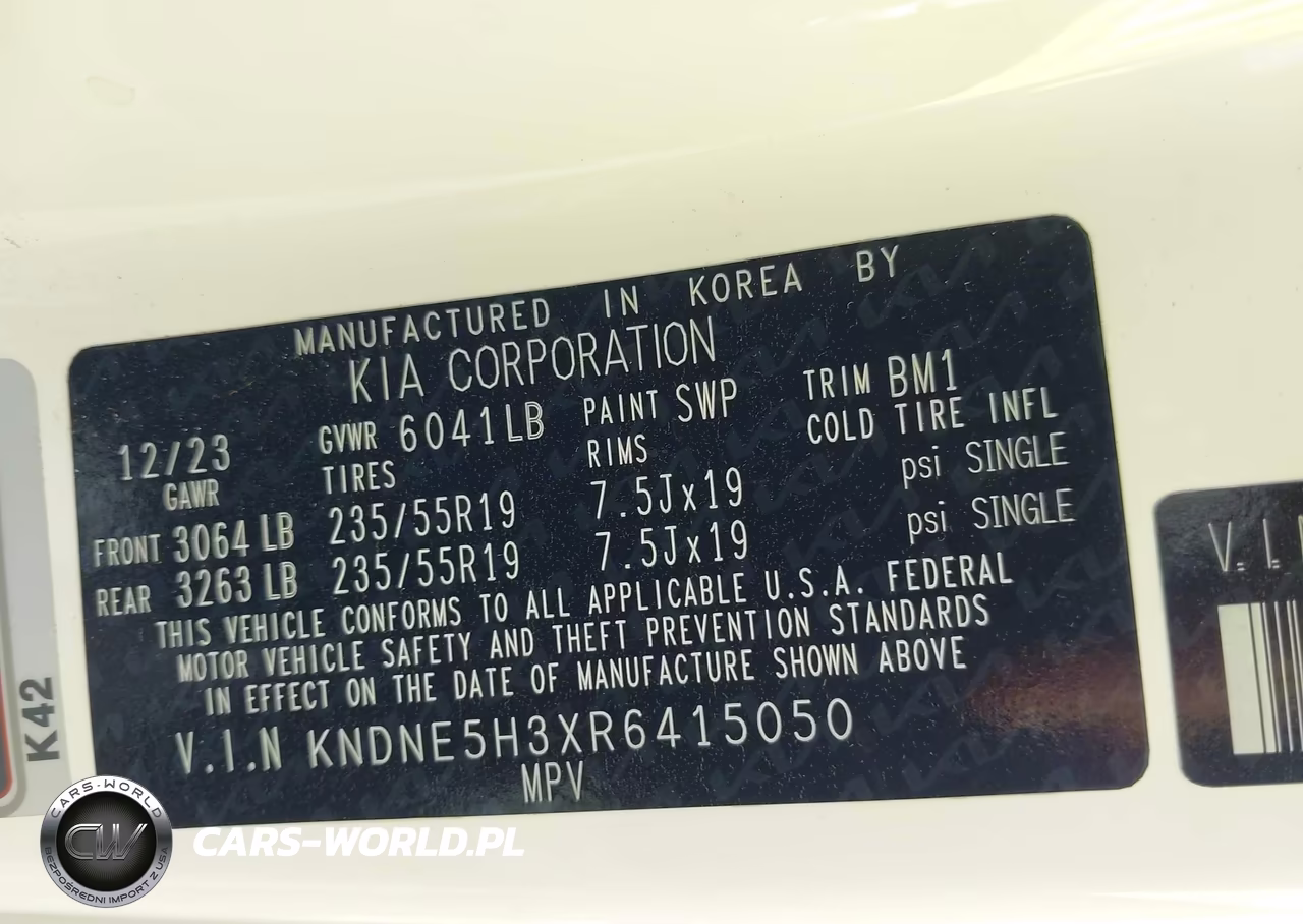 2024 Kia Carnival Mpv Sx Prestige VIN:KNDNE5H3XR6415050 - 9