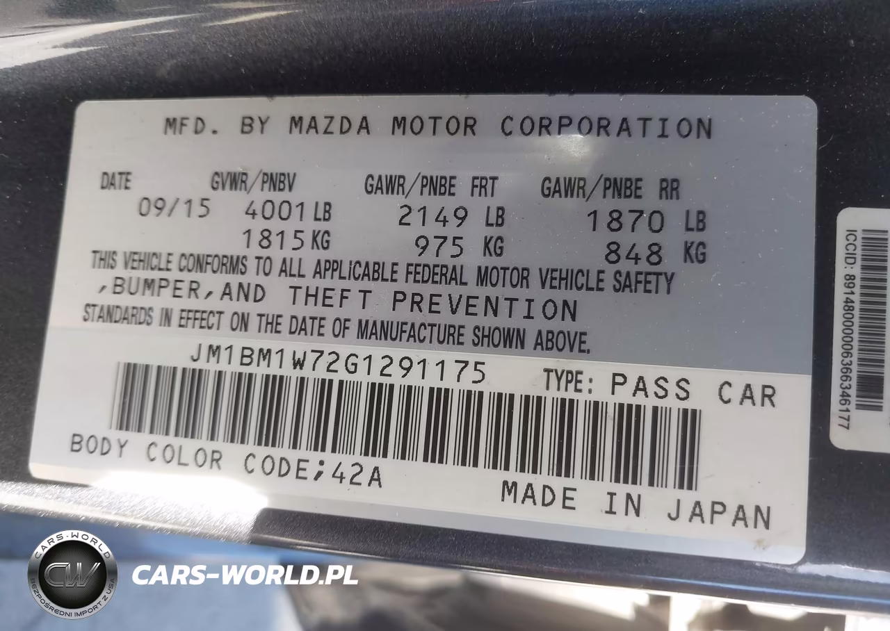 2016 Mazda Mazda3 I Touring VIN:JM1BM1W72G1291175 - 9