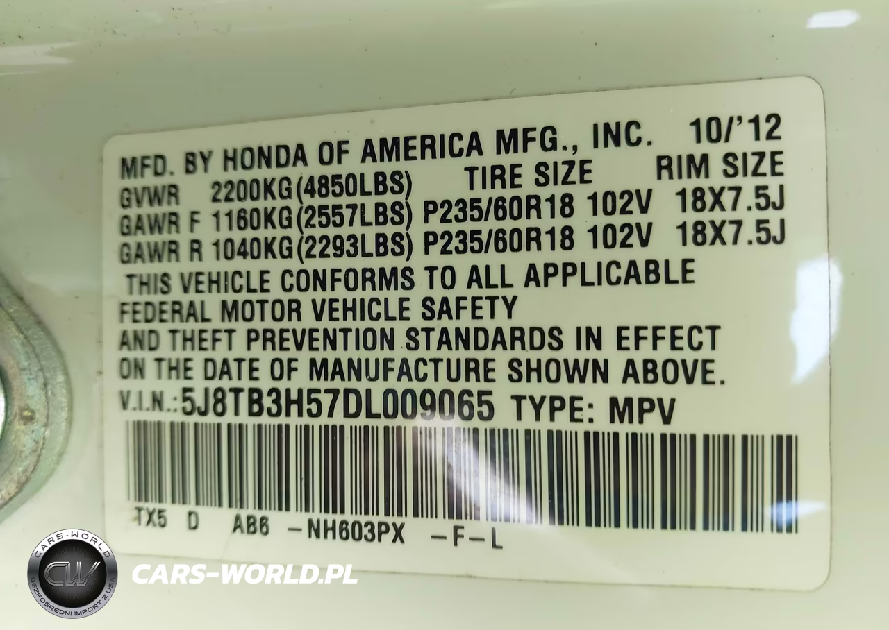 2013 Acura Rdx Technology VIN:5J8TB3H57DL009065 - 9