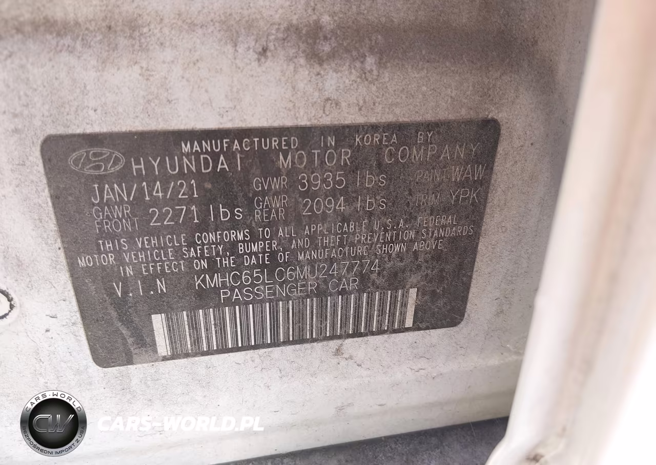 2021 Hyundai Ioniq Hybrid Blue VIN:KMHC65LC6MU247774 - 9