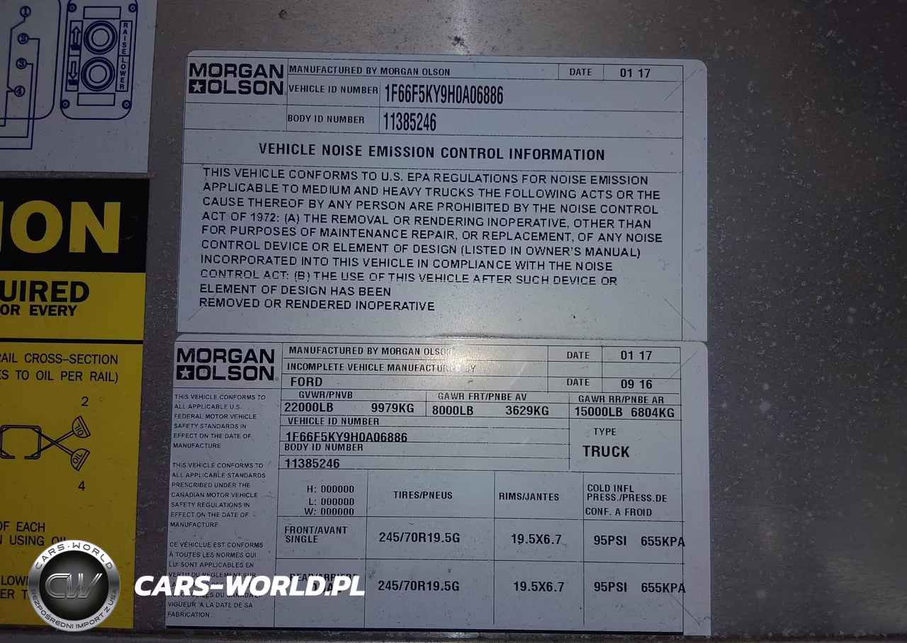 2017 Ford F-59 Commercial Stripped VIN:1F66F5KY9H0A06886 - 8