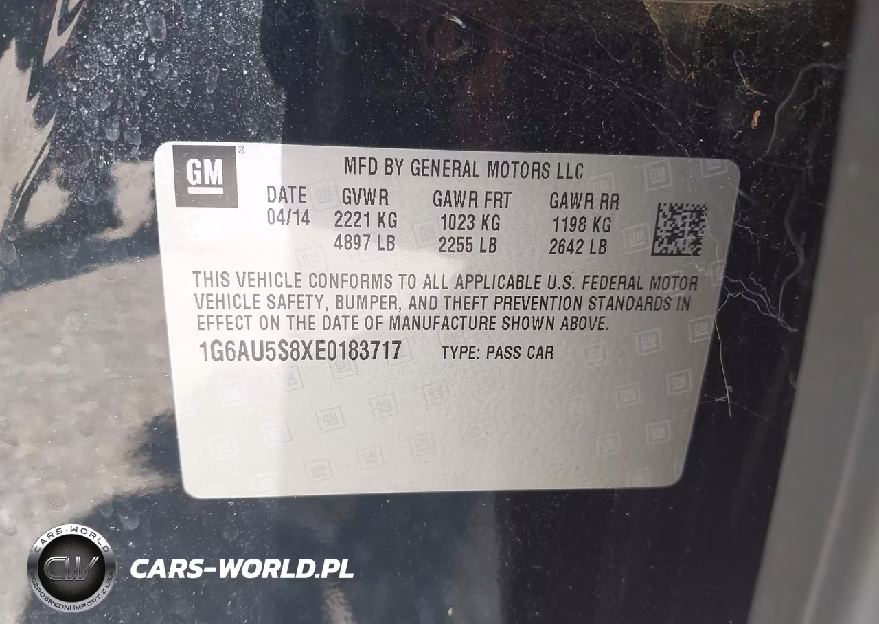 2014 Cadillac Cts Vsport VIN:1G6AU5S8XE0183717 - 9