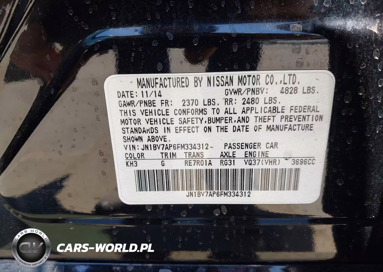 2015 Infiniti Q50 Premium-Sport VIN:JN1BV7AP6FM334312 - 9