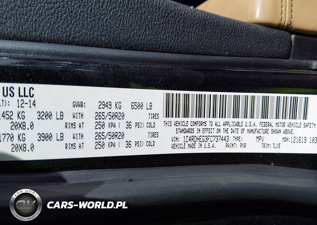 2015 Dodge Durango Citadel VIN:1C4RDHEG3FC737443 - 9