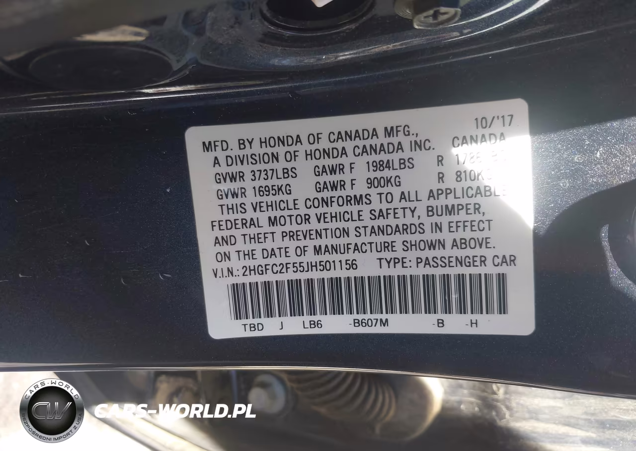 2018 Honda Civic Lx VIN:2HGFC2F55JH501156 - 9