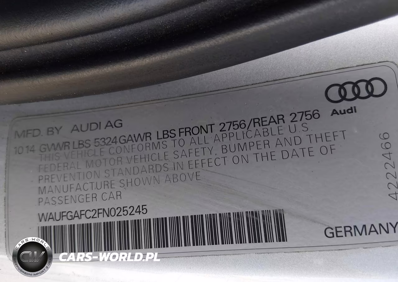 2015 Audi A6 3.0T Premium Plus VIN:WAUFGAFC2FN025245 - 9
