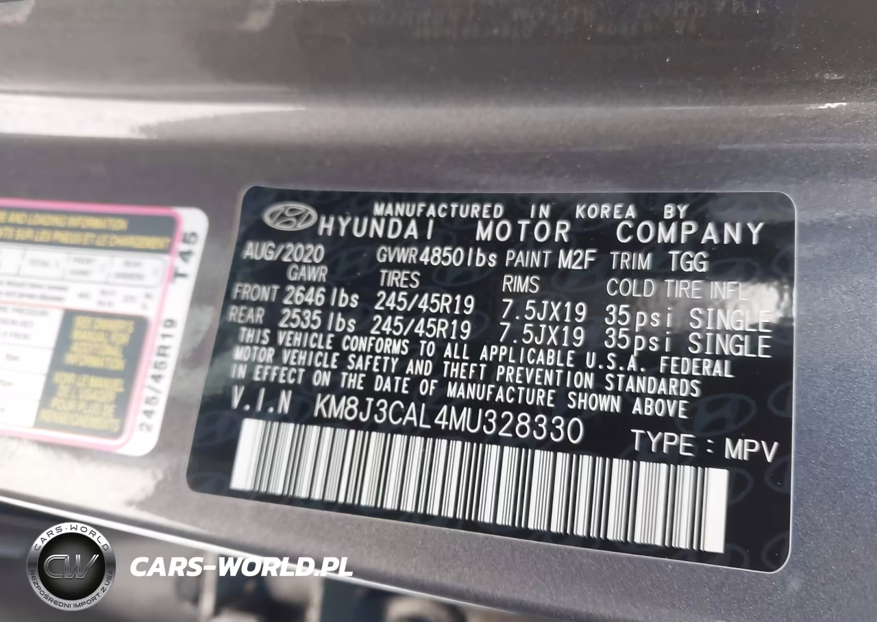 2021 Hyundai Tucson Sport VIN:KM8J3CAL4MU328330 - 9