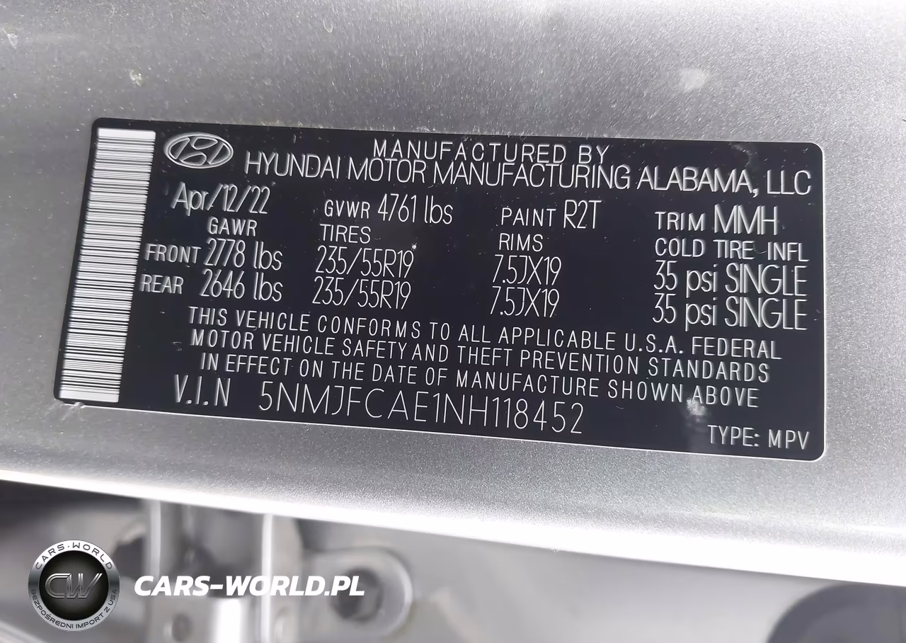 2022 Hyundai Tucson Sel VIN:5NMJFCAE1NH118452 - 9