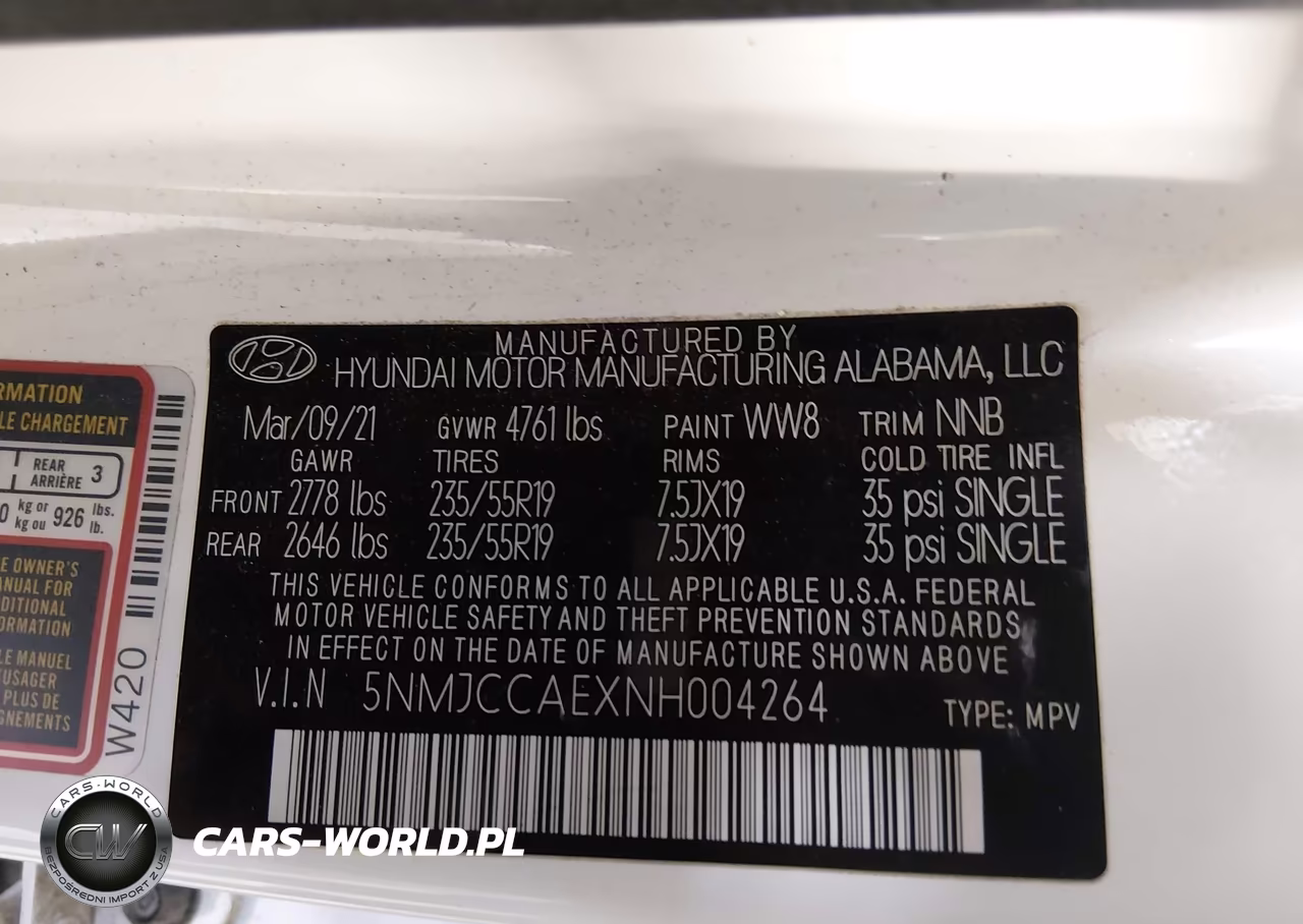 2022 Hyundai Tucson Sel VIN:5NMJCCAEXNH004264 - 9