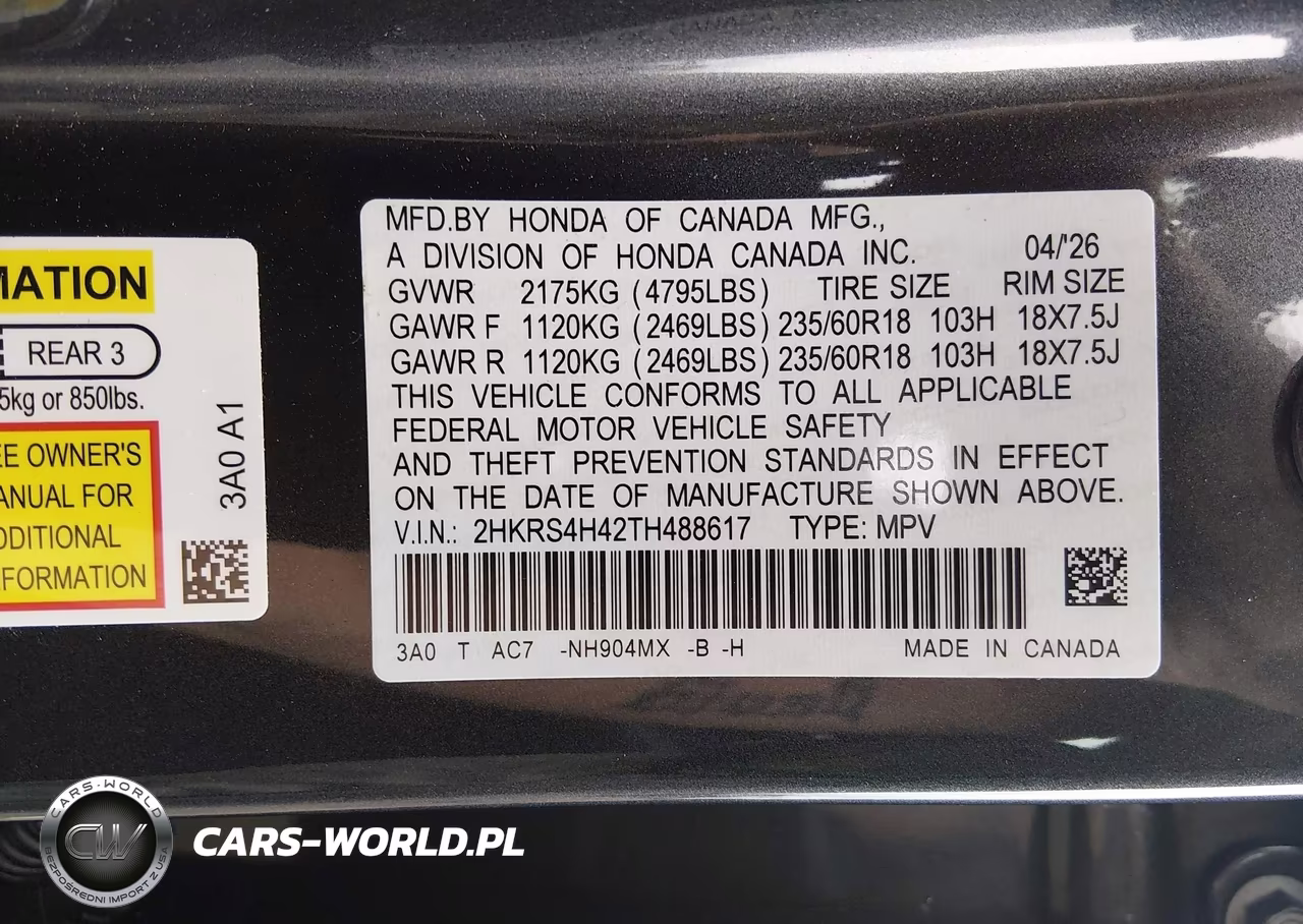 2026 Honda Cr-V Ex Awd VIN:2HKRS4H42TH488617 - 9