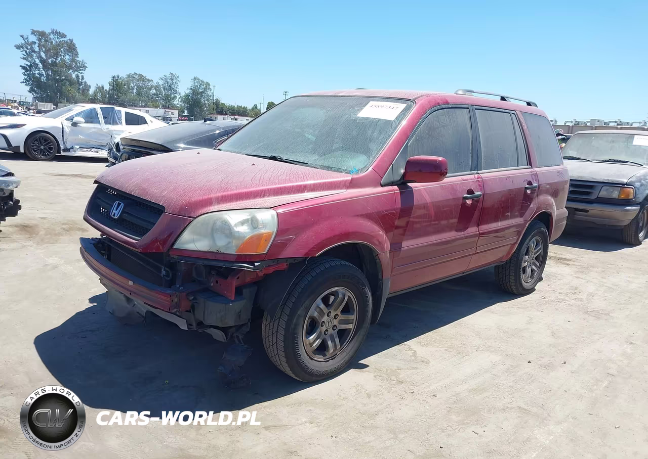 2004 Honda Pilot Ex-L VIN:2HKYF18724H599601 - 2