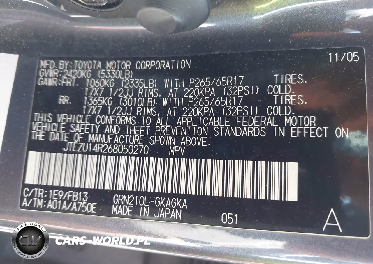 2006 Toyota 4Runner Sr5 Sport V6 VIN:JTEZU14R268050270 - 9