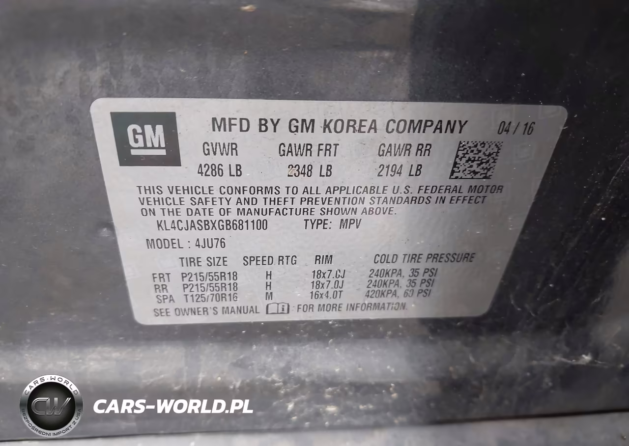 2016 Buick Encore VIN:KL4CJASBXGB681100 - 9