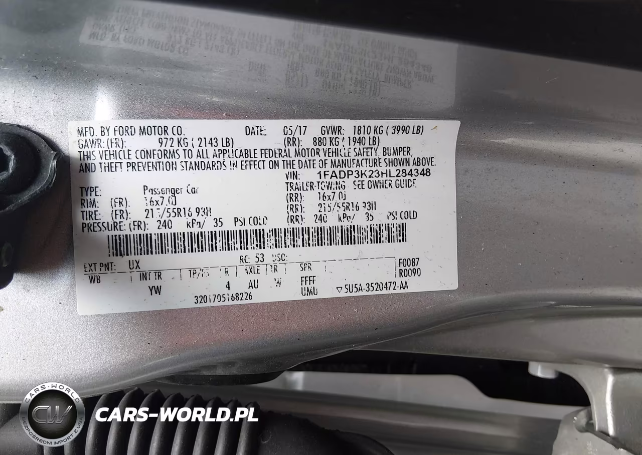2017 Ford Focus Se VIN:1FADP3K23HL284348 - 9