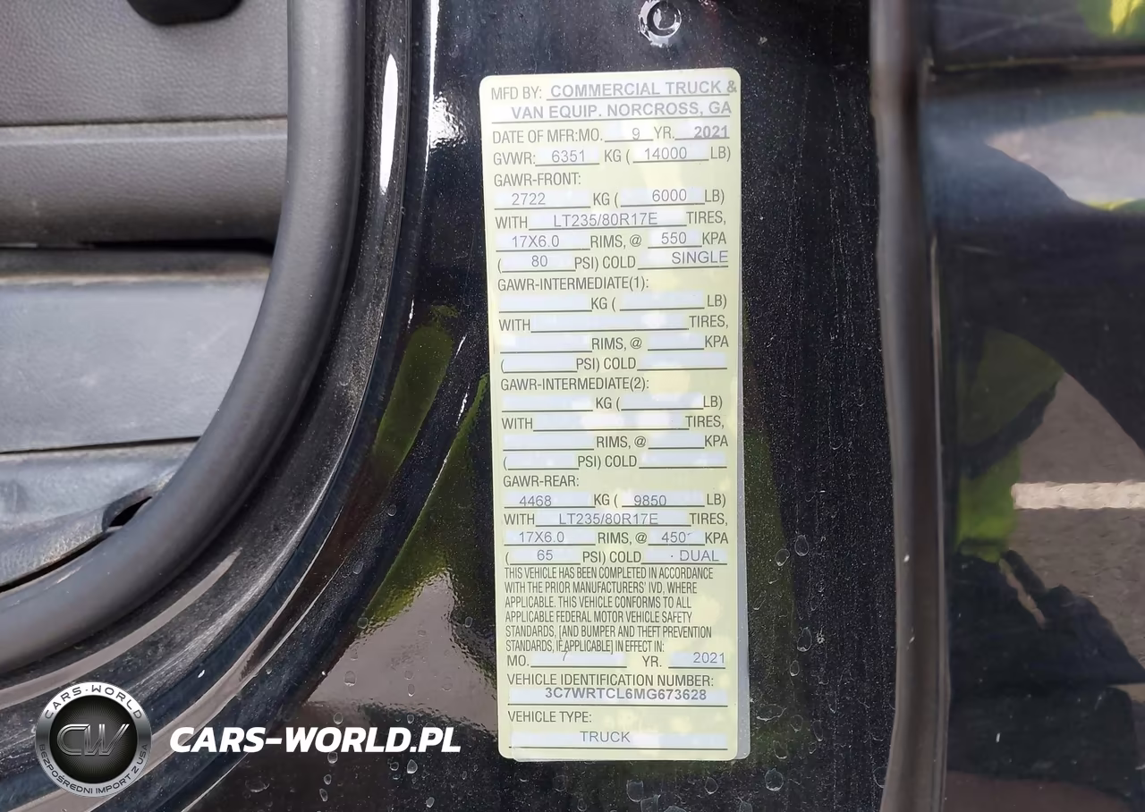 2021 Ram 3500 Chassis Tradesman-Slt-Laramie-Limited VIN:3C7WRTCL6MG673628 - 8
