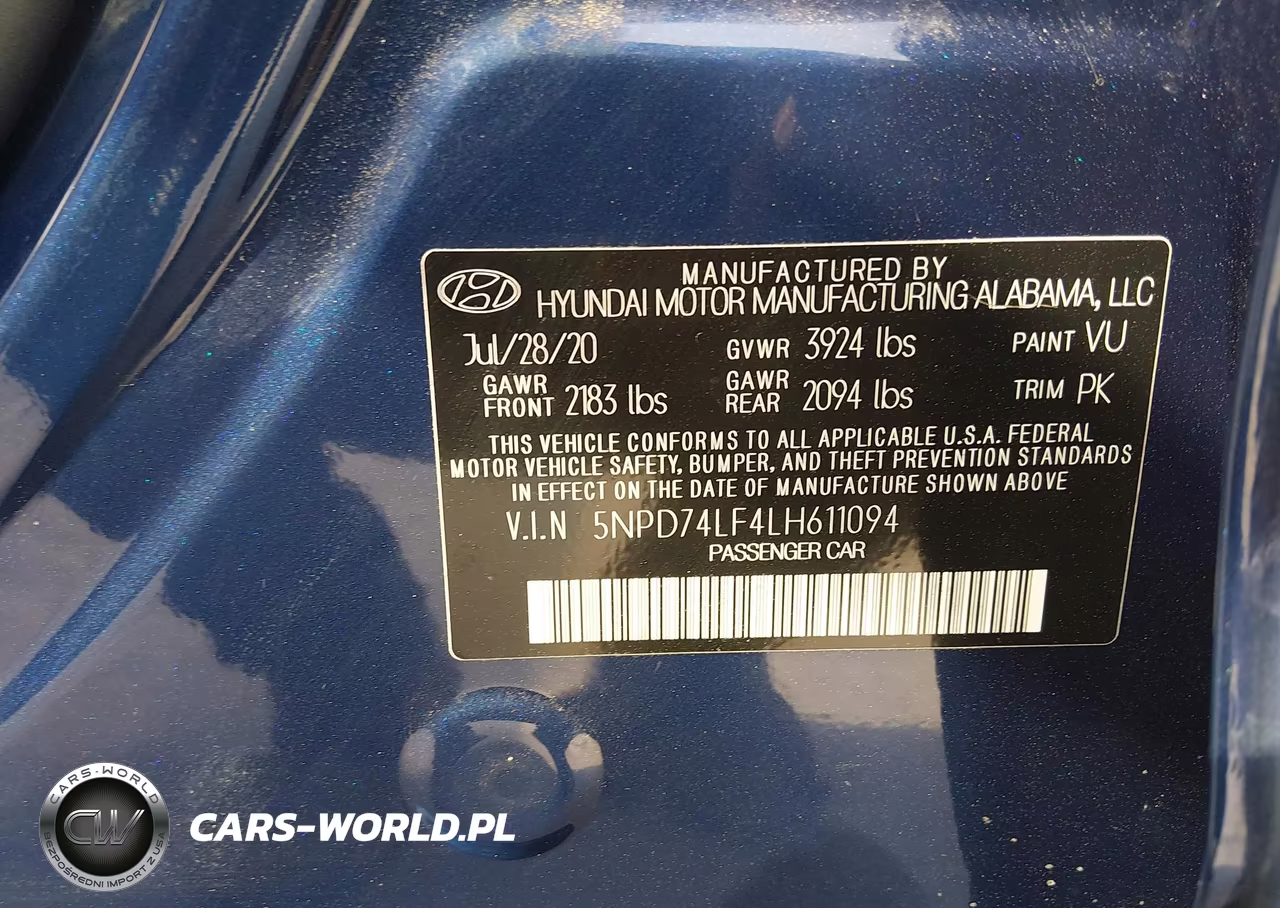 2020 Hyundai Elantra Se VIN:5NPD74LF4LH611094 - 9