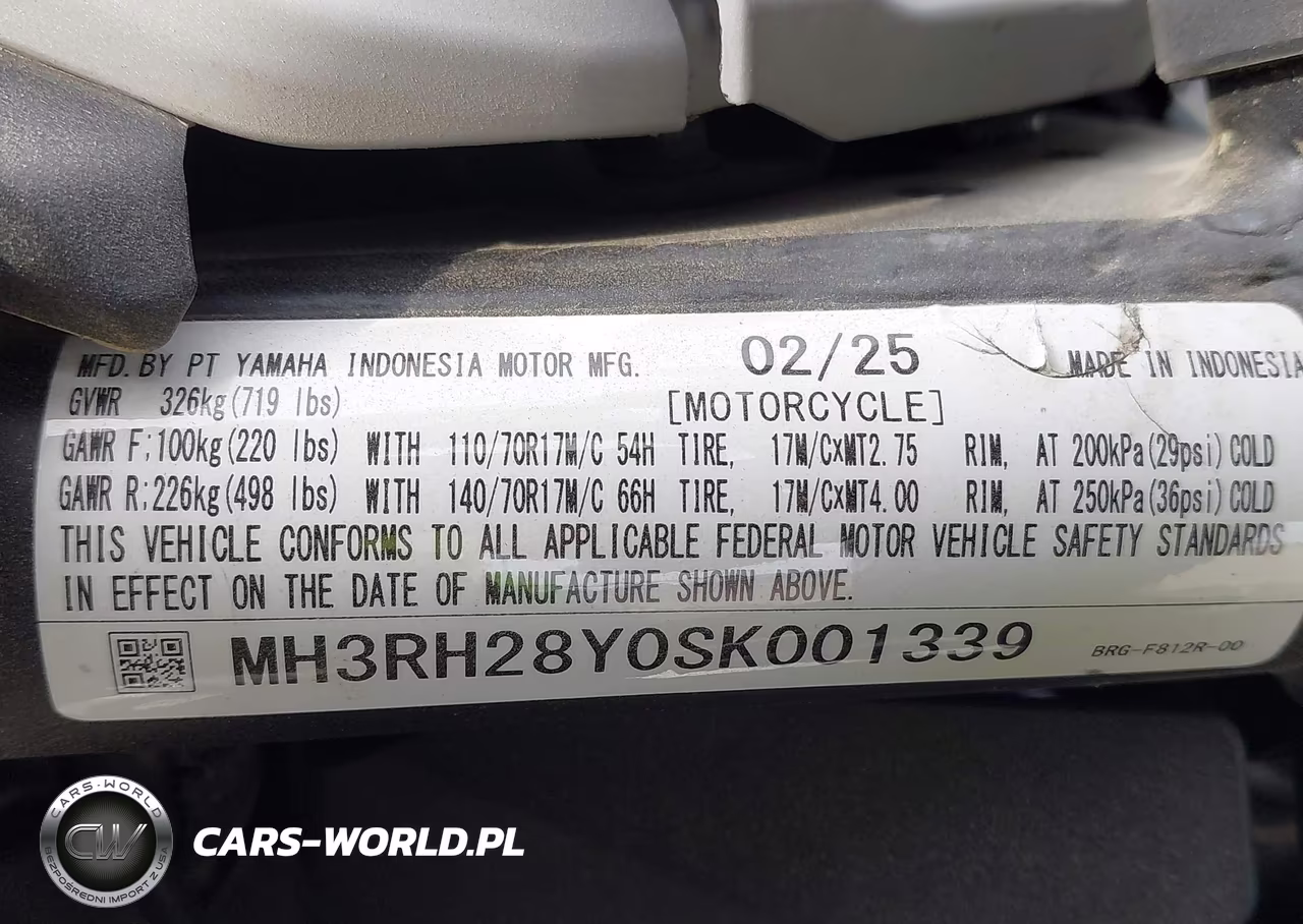 2025 Yamaha Mtn320 Ac VIN:MH3RH28Y0SK001339 - 10