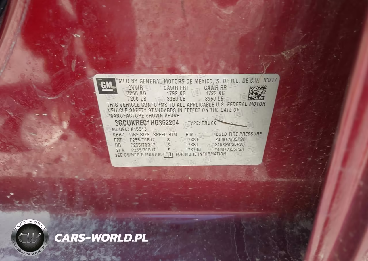 2017 Chevrolet Silverado 1500 Lt VIN:3GCUKREC1HG362204 - 9
