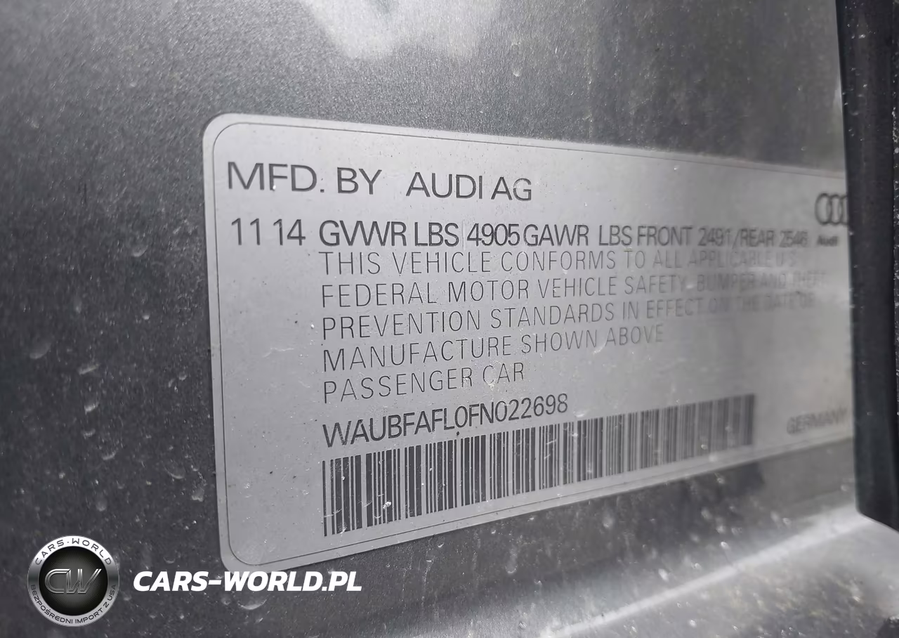 2015 Audi A4 2.0T Premium VIN:WAUBFAFL0FN022698 - 9
