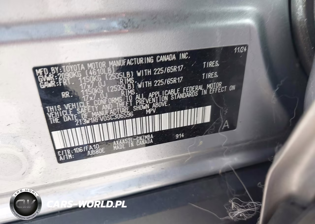 2025 Toyota Rav4 Xle VIN:2T3W1RFV0SC306596 - 9
