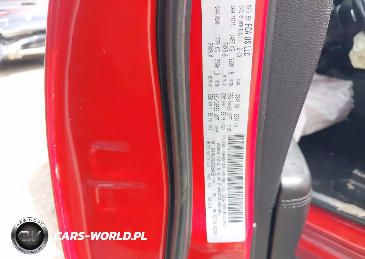 2019 Dodge Durango Gt Plus Awd VIN:1C4RDJDG3KC664092 - 9