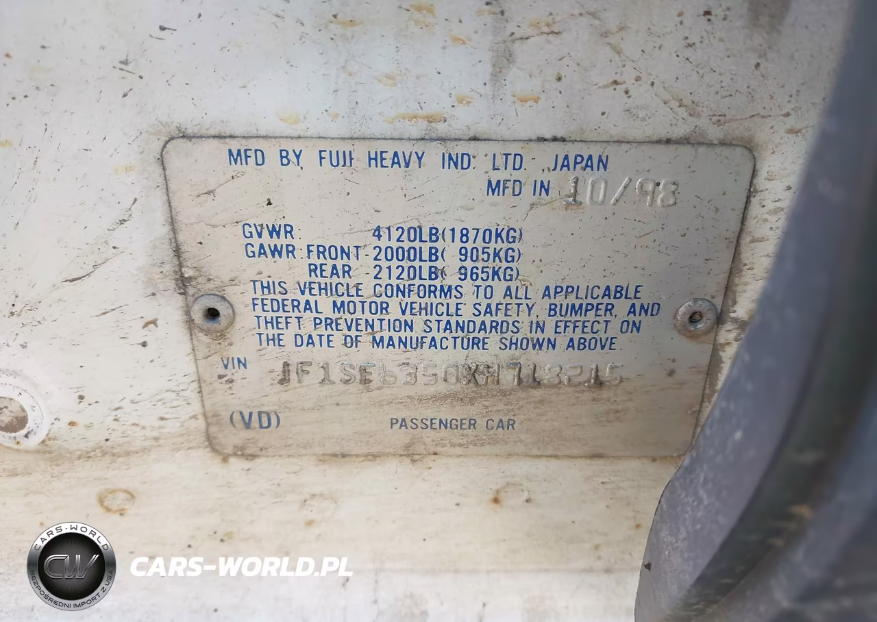 1999 Subaru Forester L VIN:JF1SF6350XH718215 - 9