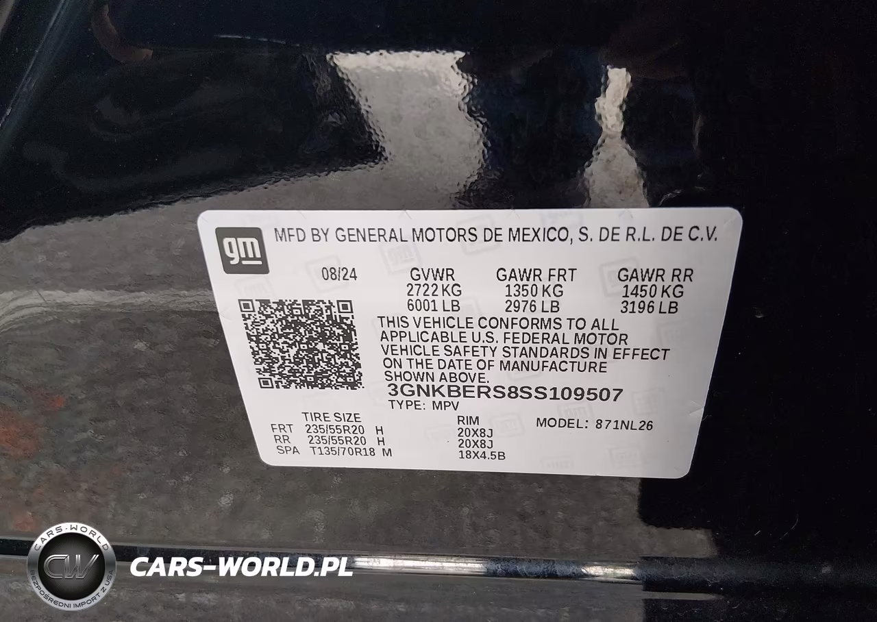 2025 Chevrolet Blazer Fwd Rs VIN:3GNKBERS8SS109507 - 9