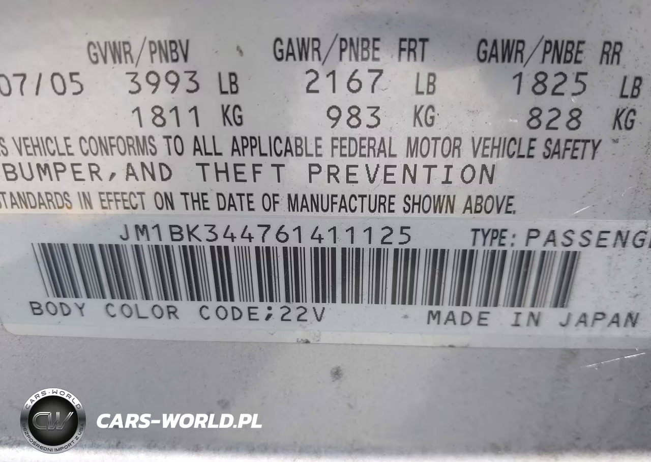 2006 Mazda Mazda3 S Grand Touring VIN:JM1BK344761411125 - 9