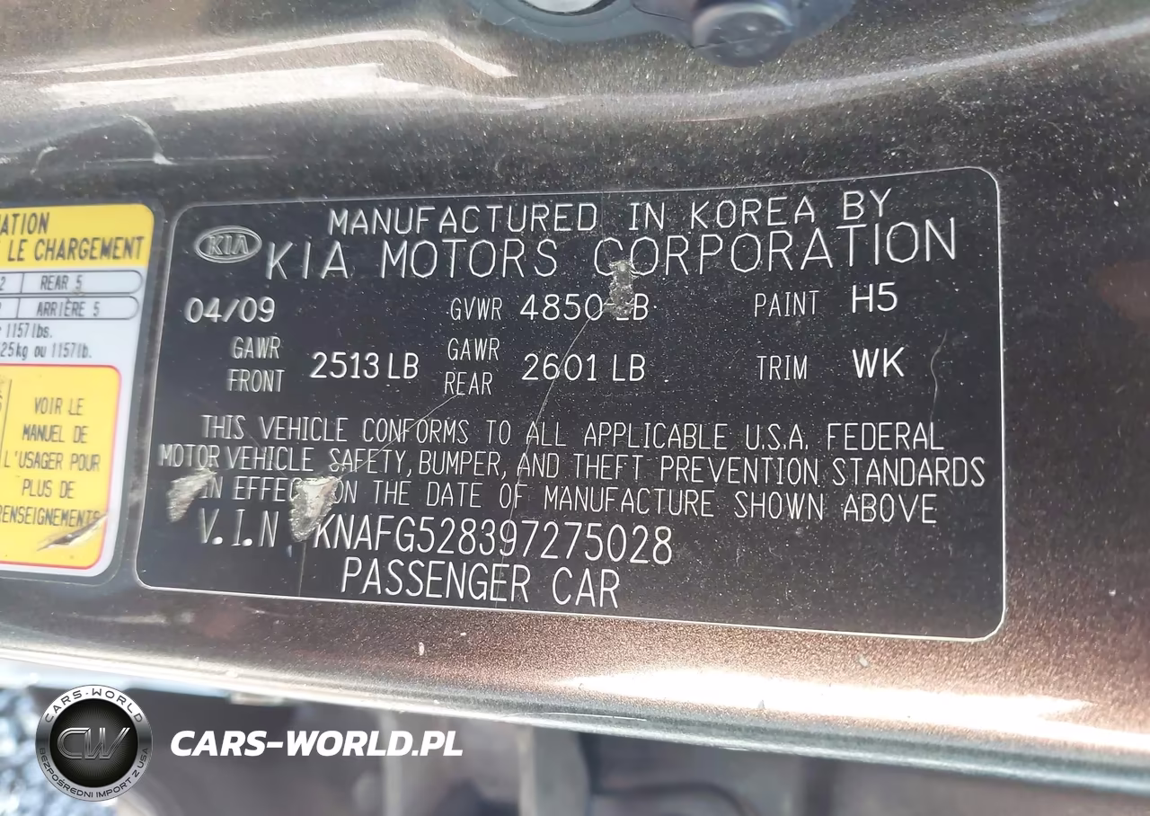 2009 Kia Rondo Ex VIN:KNAFG528397275028 - 9