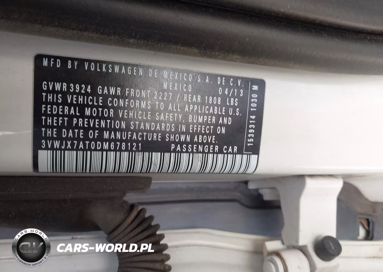 2013 Volkswagen Beetle 2.5L VIN:3VWJX7AT0DM678121 - 9