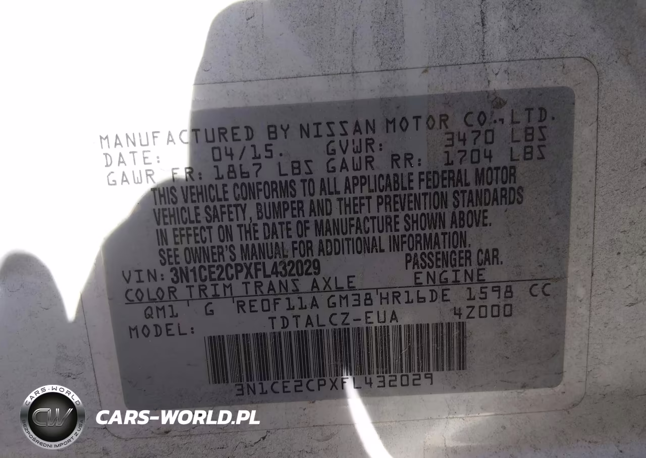 2015 Nissan Versa Note S Plus VIN:3N1CE2CPXFL432029 - 9
