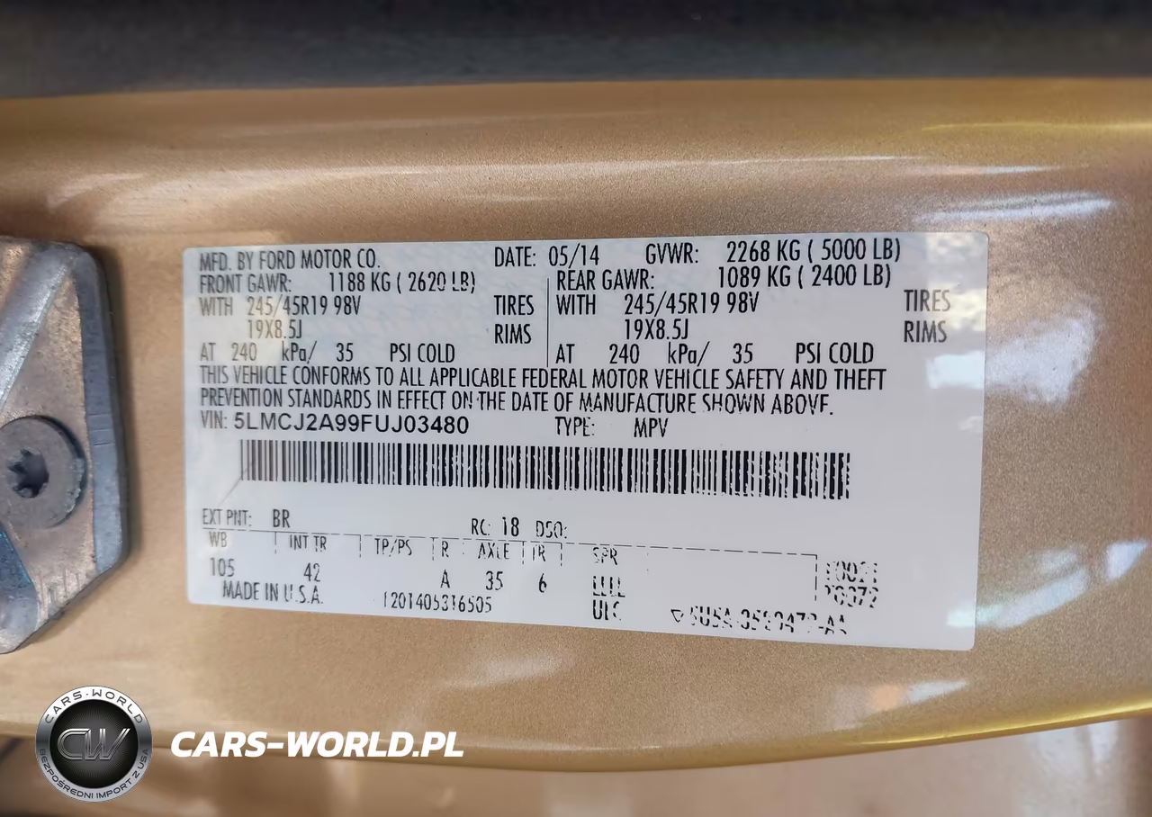 2015 Lincoln Mkc VIN:5LMCJ2A99FUJ03480 - 9