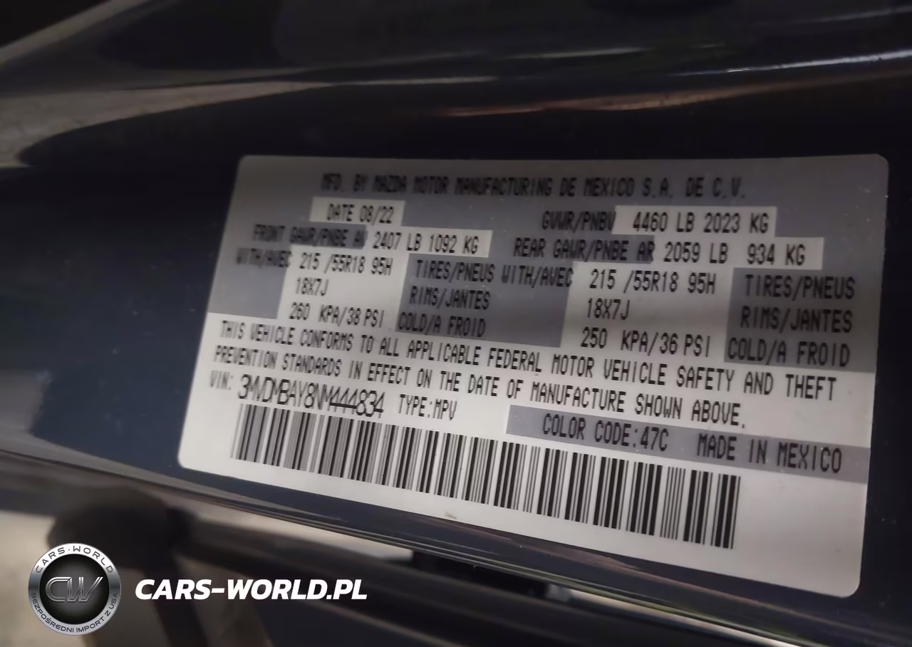 2022 Mazda Cx-30 2.5 Turbo VIN:3MVDMBAY8NM444834 - 9