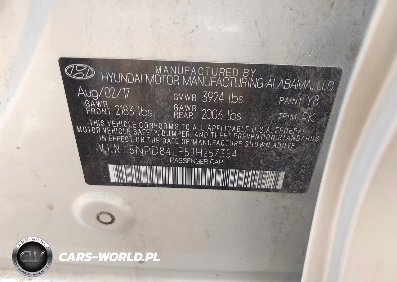 HYUNDAI ELANTRA SE VIN:5NPD84LF5JH257354 - 9