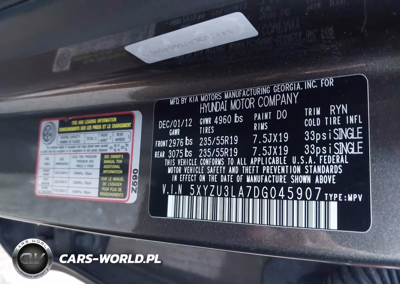 2013 Hyundai Santa Fe Sport 2.0T VIN:5XYZU3LA7DG045907 - 9