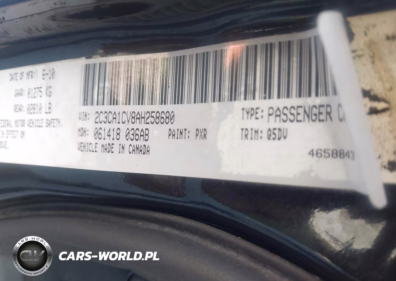 2010 Chrysler 300 Touring Plus VIN:2C3CA1CV8AH258680 - 9