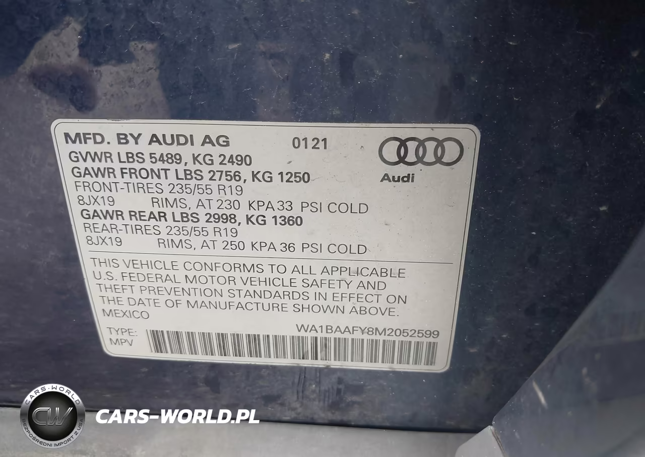 2021 Audi Q5 Premium Plus 45 Tfsi Quattro S Tronic VIN:WA1BAAFY8M2052599 - 9