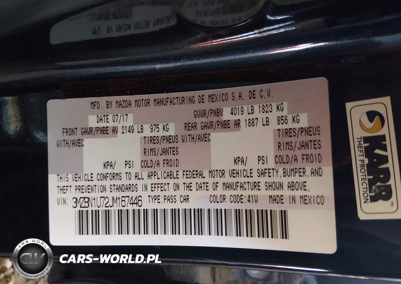 2018 Mazda Mazda3 Sport VIN:3MZBN1U72JM167446 - 9