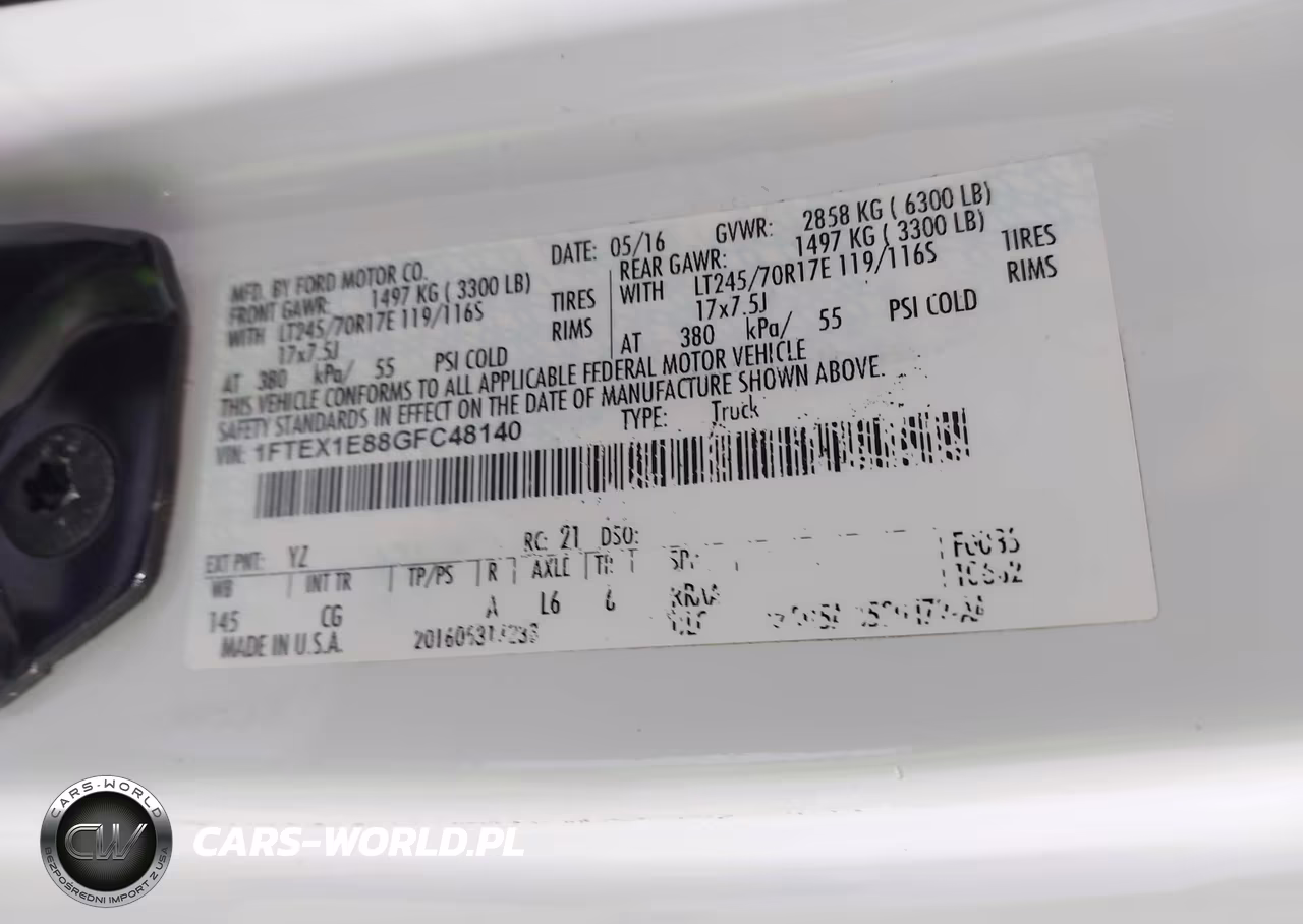 2016 Ford F-150 Xl VIN:1FTEX1E88GFC48140 - 9