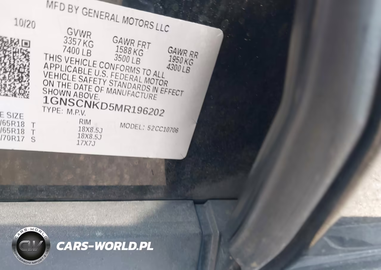 2021 Chevrolet Tahoe 2Wd Lt VIN:1GNSCNKD5MR196202 - 9