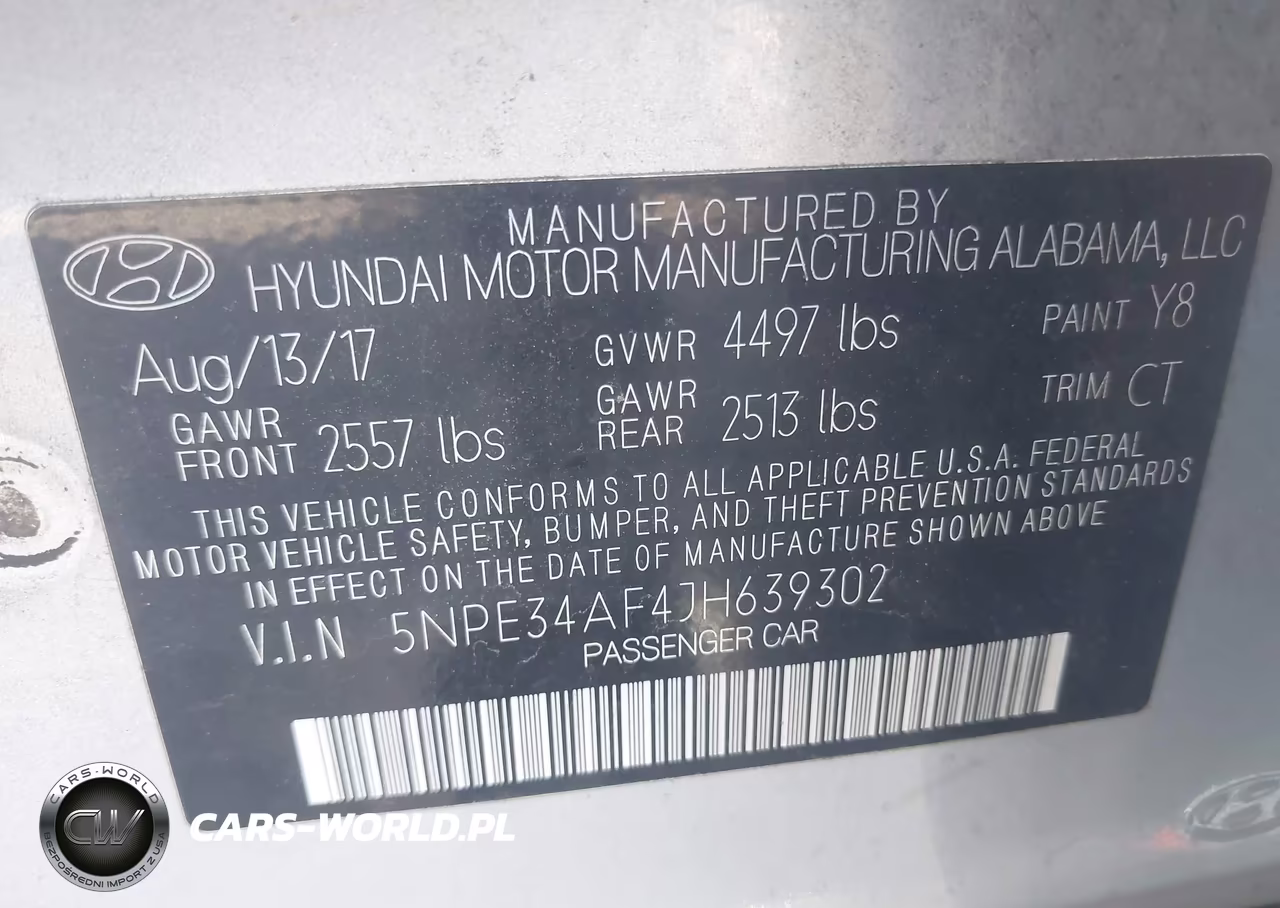 2018 Hyundai Sonata Sport VIN:5NPE34AF4JH639302 - 9