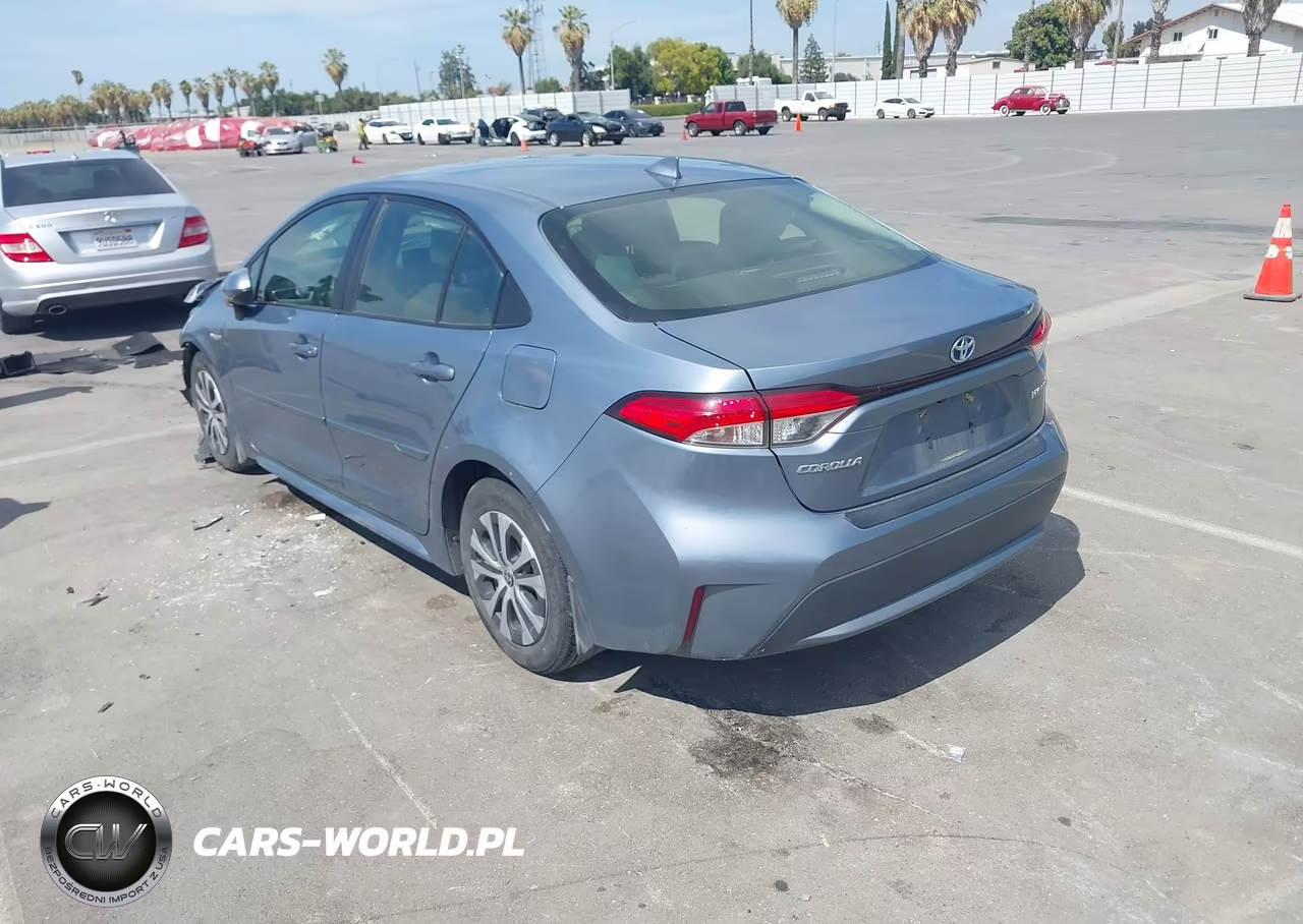 2021 Toyota Corolla Hybrid Le VIN:JTDEAMDE4MJ029419 - 3