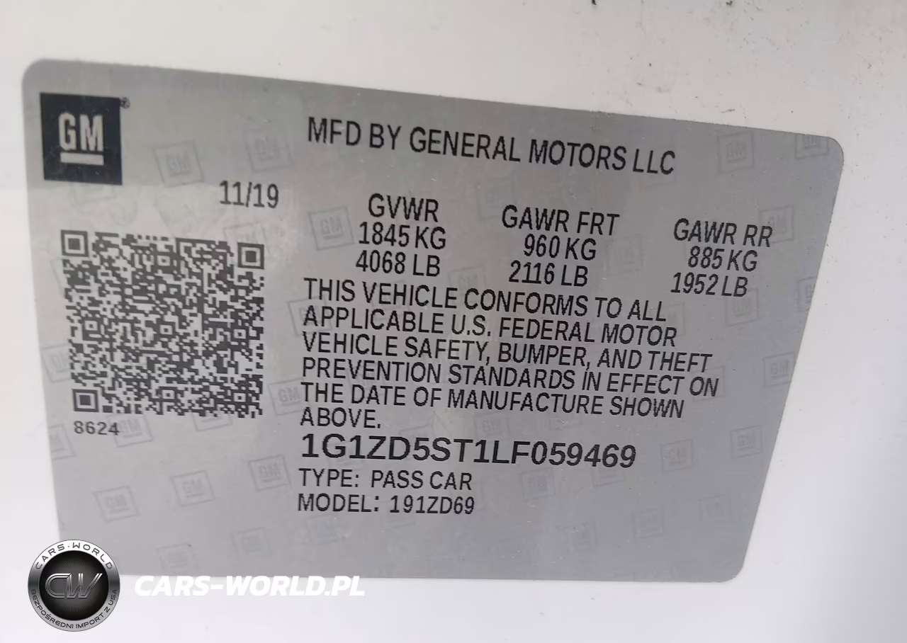 2020 Chevrolet Malibu Fwd Lt VIN:1G1ZD5ST1LF059469 - 9