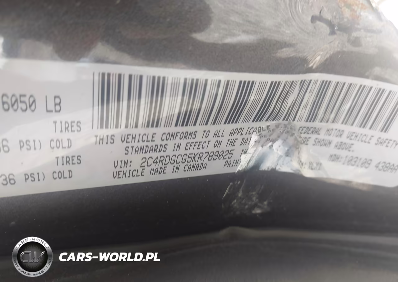 2019 Dodge Grand Caravan Sxt VIN:2C4RDGCG5KR789025 - 9