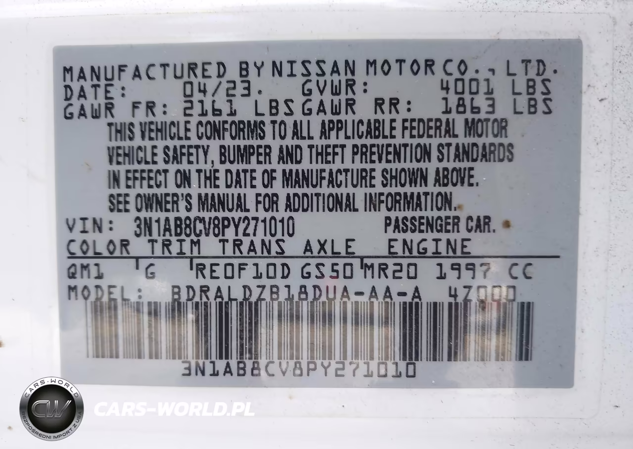 2023 Nissan Sentra Sv Xtronic Cvt VIN:3N1AB8CV8PY271010 - 9