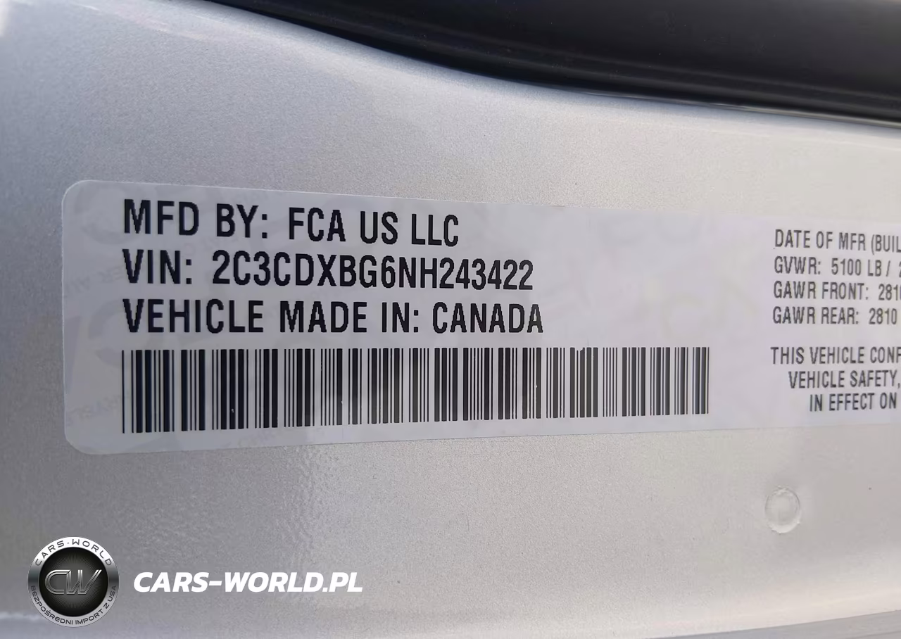 2022 Dodge Charger Sxt Rwd VIN:2C3CDXBG6NH243422 - 9