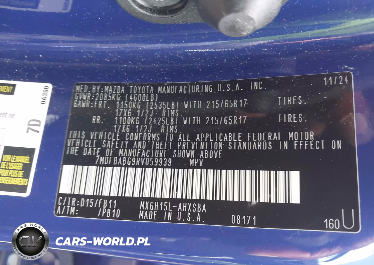 2024 Toyota Corolla Cross Hybrid Se VIN:7MUFBABG9RV059939 - 9