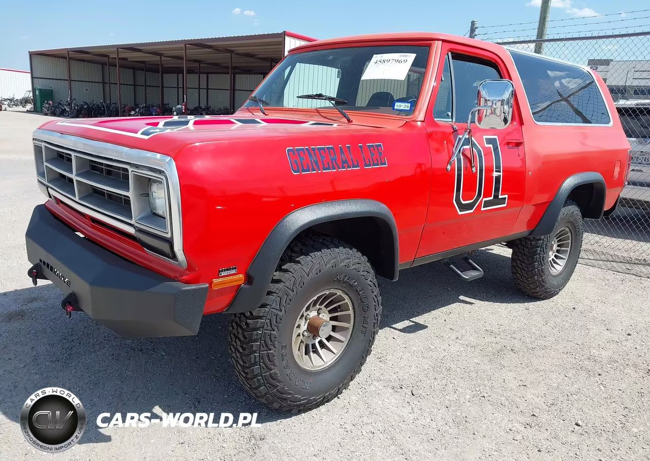 1986 Dodge Ramcharger Aw-100 VIN:3B4GW12W5GM617256 - 2